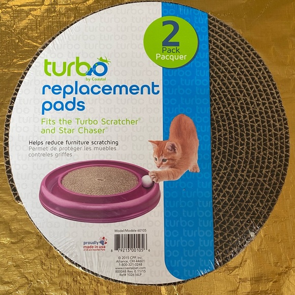 Star Chaser Turbo Scratcher Replacement Pads Bergan Cat